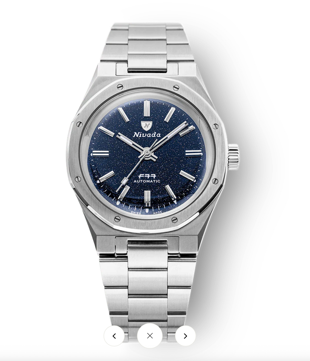 Nivada F77 Stahl Aventurin 37mm *Neu*