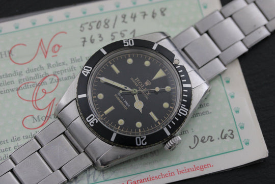 Rolex Submariner (No Date) ref.5508 FULL SET bj.1963 First Owner