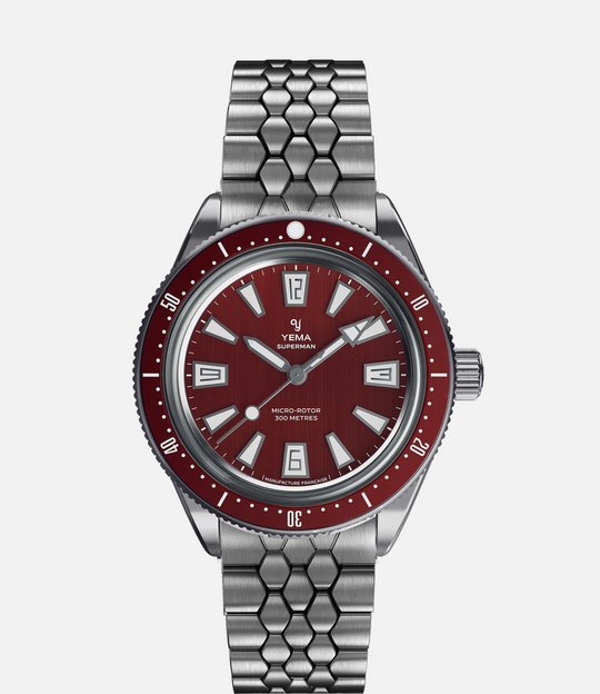 Yema Skin Diver CMM.20 Rot 39mm *Neu*