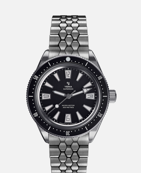 Yema Skin Diver CMM.20 Schwarz 39mm *Neu*