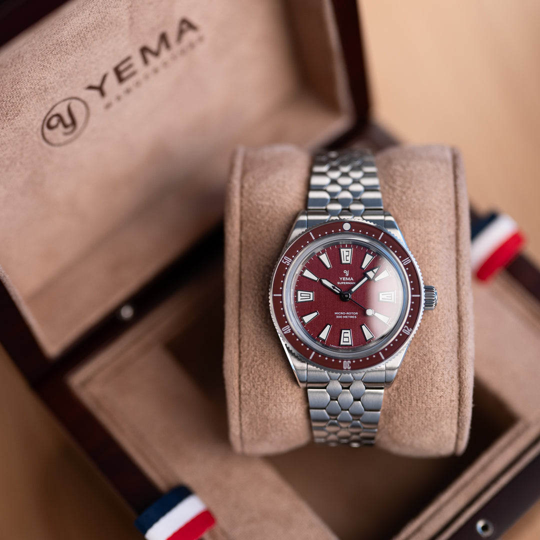 Yema Skin Diver CMM.20 Rot 39mm *Neu*
