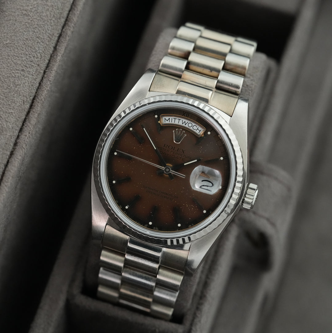 Rolex Day-Date 36 36mm 'Tropical' ref.18039 'Rolex Service papers'