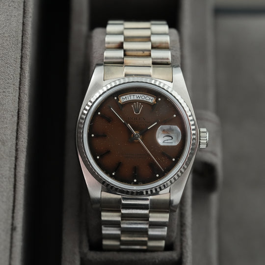 Rolex Day-Date 36 36mm 'Tropical' ref.18039 'Rolex Service papers'