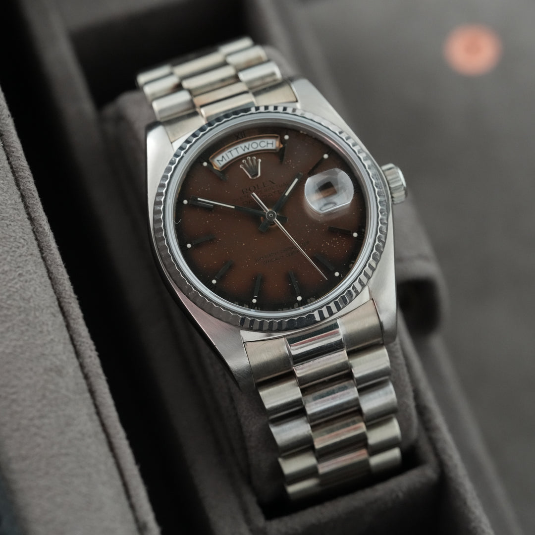 Rolex Day-Date 36 36mm 'Tropical' ref.18039 'Rolex Service papers'