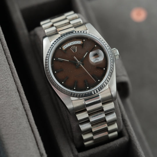 Rolex Day-Date 36 36mm 'Tropical' ref.18039 'Rolex Service papers'