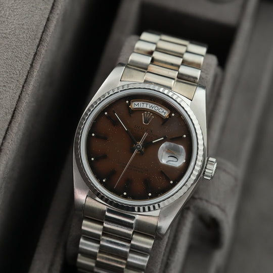 Rolex Day-Date 36 36mm 'Tropical' ref.18039 'Rolex Service papers'