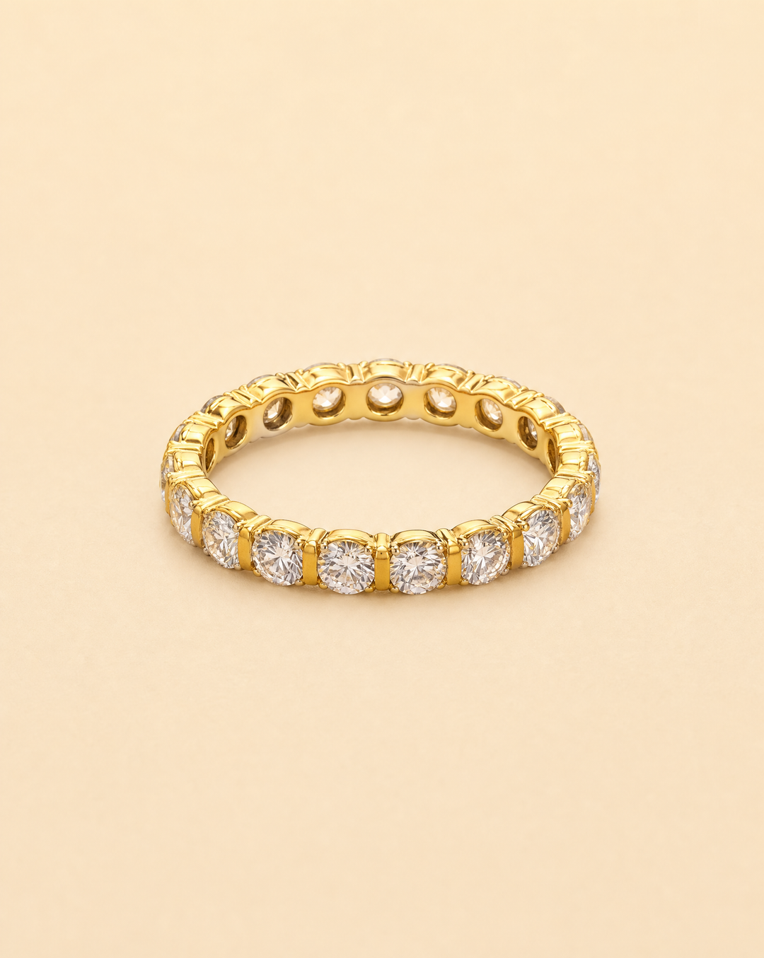 Brillant-Alliance-Ring aus 750 Gelbgold | ca. 2,10 ct