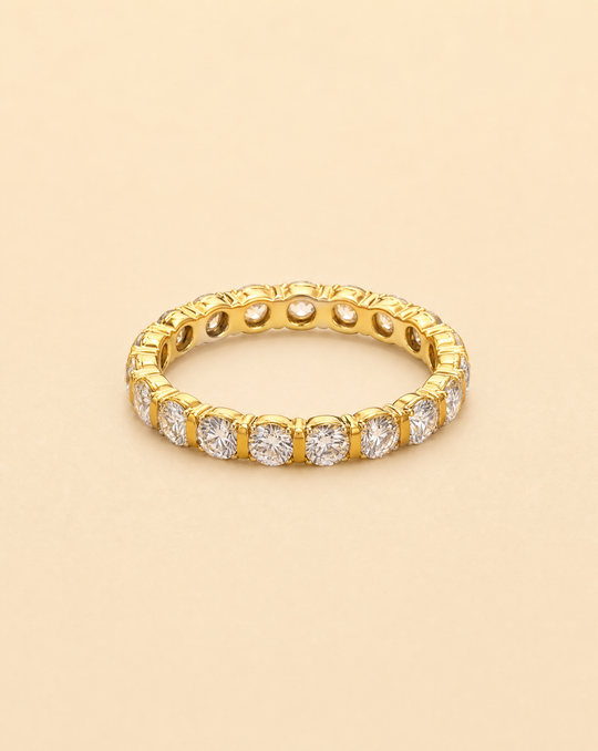 Brillant-Alliance-Ring aus 750 Gelbgold | ca. 2,10 ct
