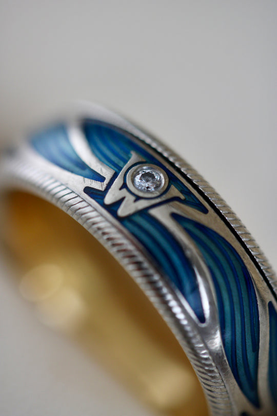 Wellendorff Shimmerring Waves aus 750 Weißgold
