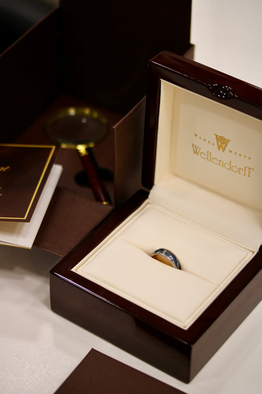 Wellendorff Shimmerring Waves aus 750 Weißgold