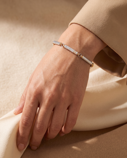 Brillant-Armband aus 950 Platin &amp; 750 Gelbgold