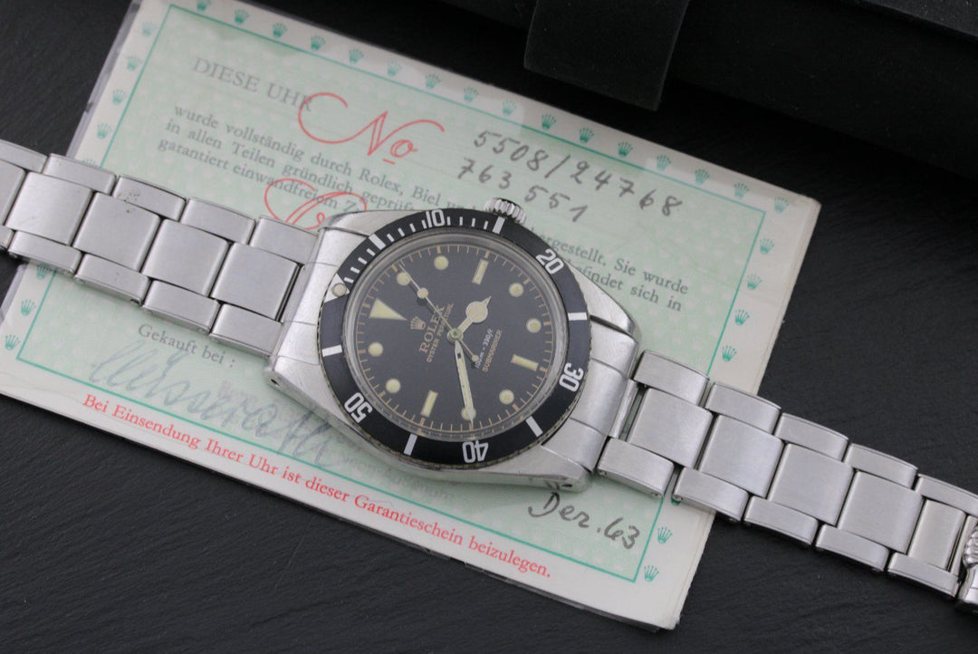 Rolex Submariner (No Date) ref.5508 FULL SET bj.1963 First Owner